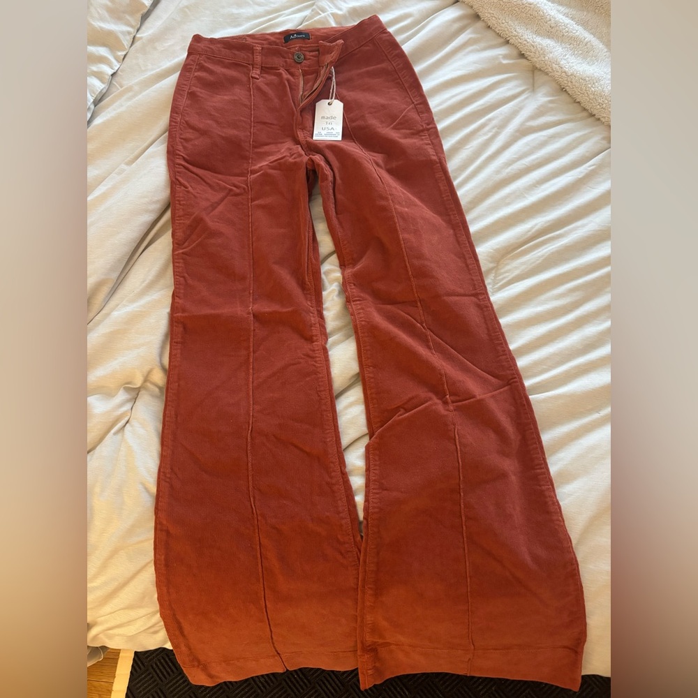 Angry rabbit corduroy women’s flare pants